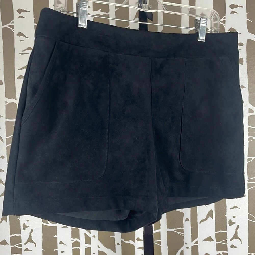 Marie Oliver Mia Short in Faux Suede Black 8